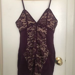 Purple floral dress